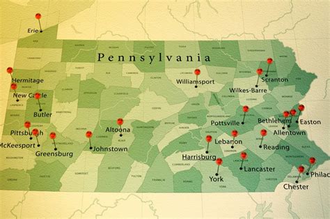 Pensilvânia locais de casino mapa
